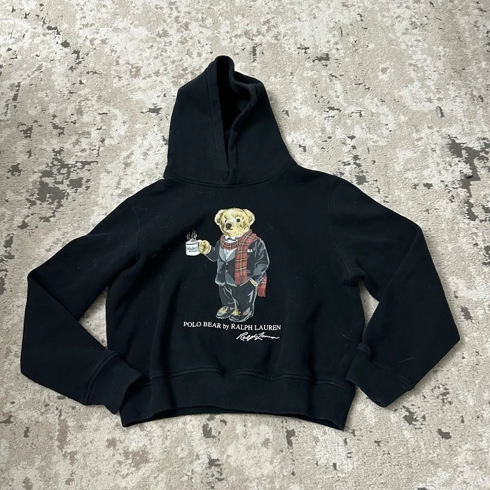 Ralph Lauren LW Seasonal Fleece-N Coco Hoodie Size Large
